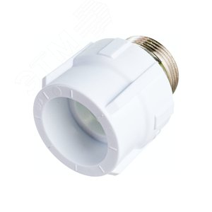 Муфта комбинированная 50x1 1/2' НР под ключ полипропиленовая PPR белая - фото 4