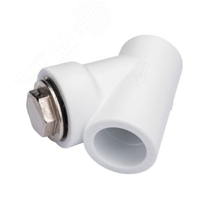 Фильтр сетчатый 32 ВВ косой, полипропиленовый PPR белый - фото 4