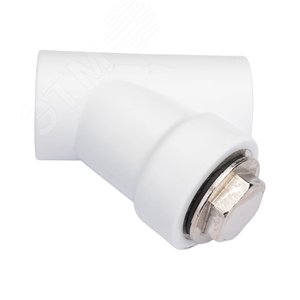 Фильтр сетчатый 32 ВВ косой, полипропиленовый PPR белый - фото 5