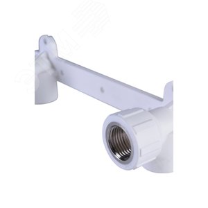 Планка монтажная 20x1/2' ВР для смесителя, с водорозетками, полипропиленовая PPR белая - фото 3