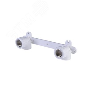 Планка монтажная 20x1/2' ВР для смесителя, с водорозетками, полипропиленовая PPR белая - фото 5