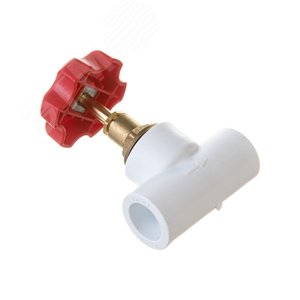 Вентиль 20 полипропиленовый PPR белый - фото 3