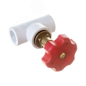 Вентиль 20 полипропиленовый PPR белый - фото 4