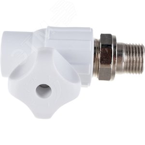 Кран для радиатора прямой 20х1/2' полипропиленовый PPR белый - фото 3