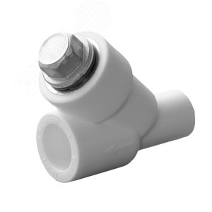 Изображение товара Фильтр сетчатый 25 ВН косой, полипропиленовый PPR белый (шт)