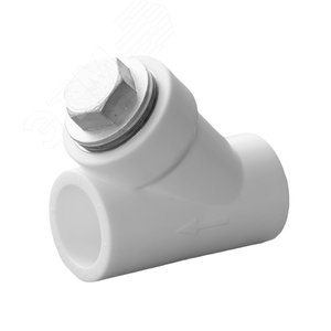 Фильтр сетчатый ВВ 32 x 1' полипропиленовый PPR белый артикул 10141032 ...