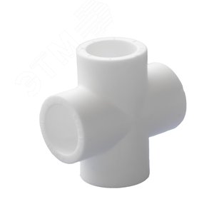 Крестовина 32 полипропиленовая PPR белая - фото 1