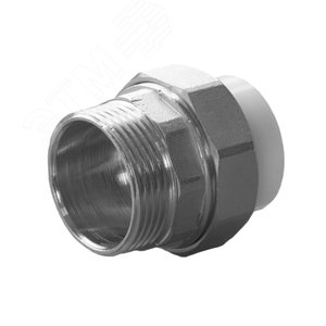 Изображение товара Муфта разъемная 32x1 1/4' НР полипропиленовая PPR американка, белая (шт)