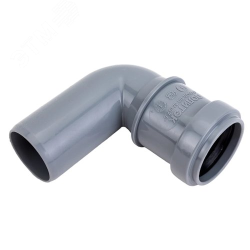 Изображение товара Отвод 32 87 град, для внутренней канализации, серый (шт)