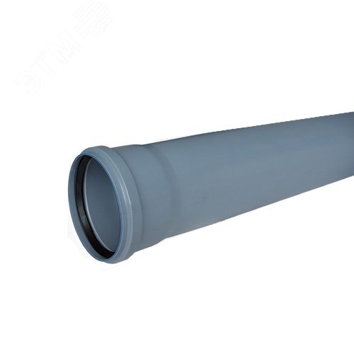 Изображение товара Труба канализационная 110x3000 мм, толщина 2.2, PP однораструбная, серая (шт)