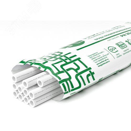 Труба полипропиленовая 50x8.3 SDR 6 PN 20 PPR белая, хлыст 4м - фото 2