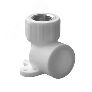 Водорозетка 20x1/2' ВР комбинированная, полипропиленовая PPR белая с креплением - фото 1