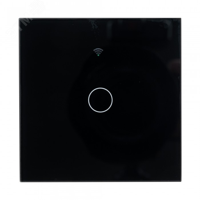 Умный выключатель, 1 клавиша, черный Powerlite-WS1B (Черный) Sibling - превью 2