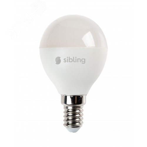 Умная RGB лампа, Е14, (5 Вт), шар Powerlite-L (G45) Sibling - превью