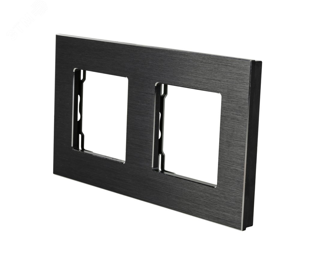 Изображение товара Алюминиевая рамка 2 поста черная Powerframe-2AB Sibling