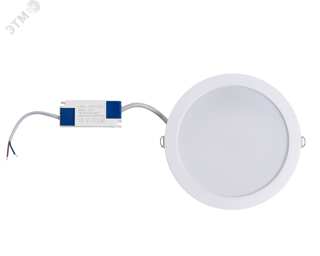 Светильник умный встраиваемый круглый RGB, 12Вт, белый артикул ...