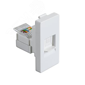 Изображение товара Модуль в рамку для Интернета белый CAT5 (1/2) (шт)