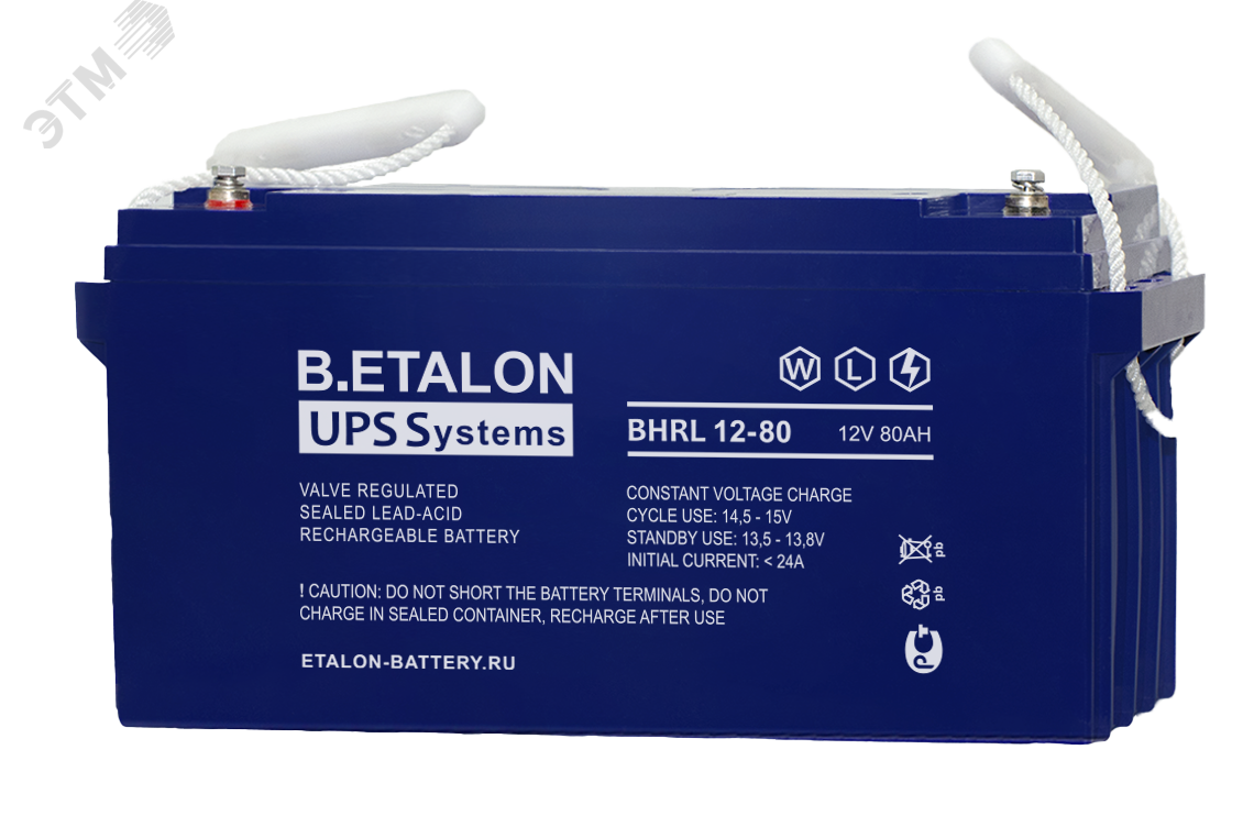 Изображение товара Аккумулятор B.ETALON BHRL 12В 80 А/ч (шт)