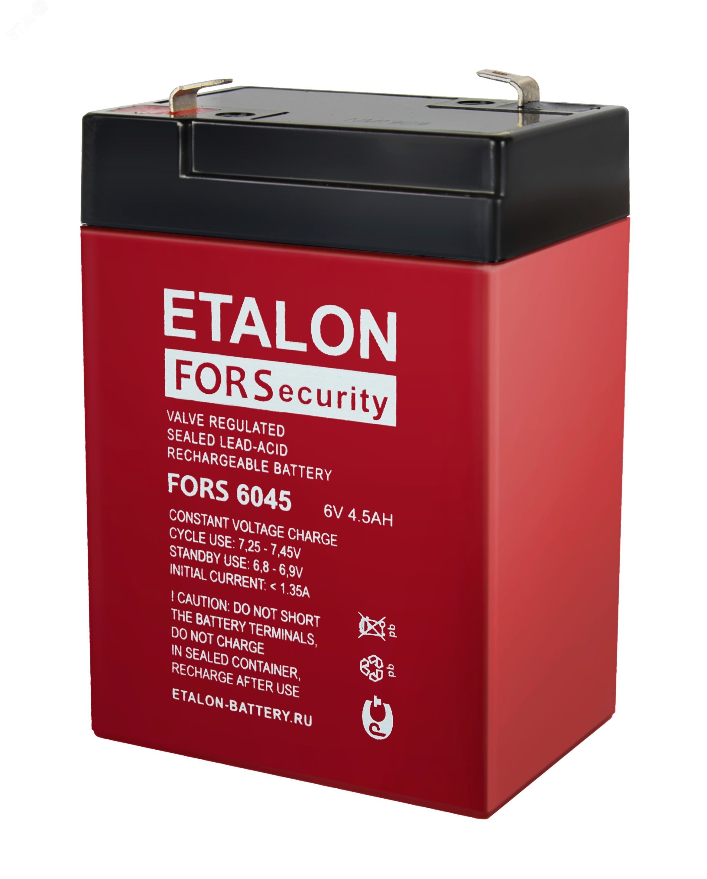 Аккумулятор 6В 4,5Ач FORS 6045 Etalon battery