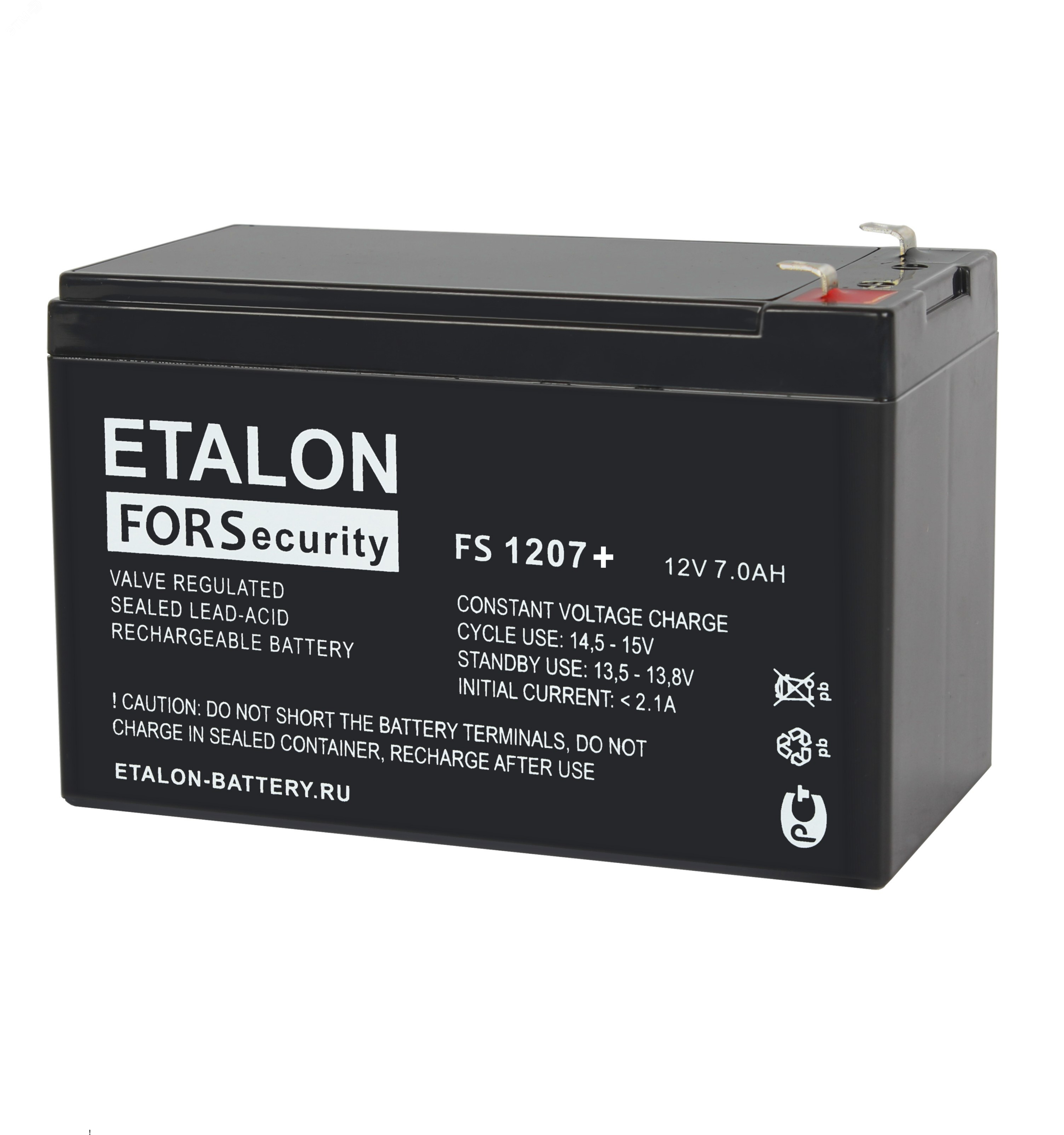 Аккумулятор FS+ 12В 7Ач FS 1207+ Etalon battery