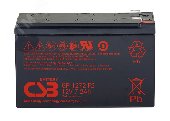 Изображение товара Аккумуляторная батарея GP 1272 28W со сроком службы 5 лет