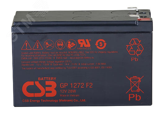 Аккумулятор GP 12В 28W CSB GP1272(28W) CSB