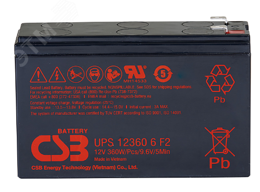 Аккумулятор UPS123606 F2 CSB UPS123606 CSB
