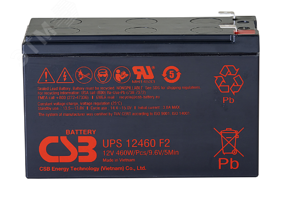 Аккумулятор UPS12460 F2 CSB UPS12460 CSB
