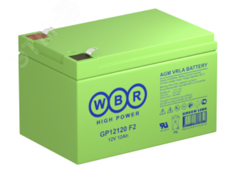 Изображение товара Аккумулятор GP 12В 12Ач AGM герметичный WBR высочайшая надежность