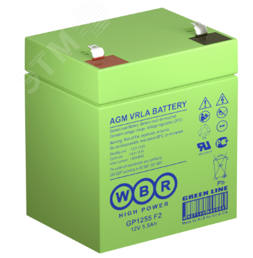 Изображение товара Аккумулятор GP 12В 5,5Ач (шт)