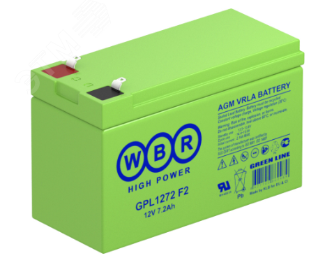 Изображение товара Аккумулятор GPL 12В 7,2Ач (шт)