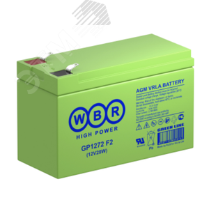 Изображение товара Аккумулятор GP 12В 7,2Ач F2 (шт)