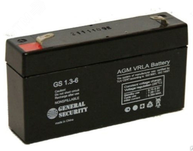 Аккумулятор GS 6В 1,3Ач GS1.3-6 GENERAL SECURITY General Security