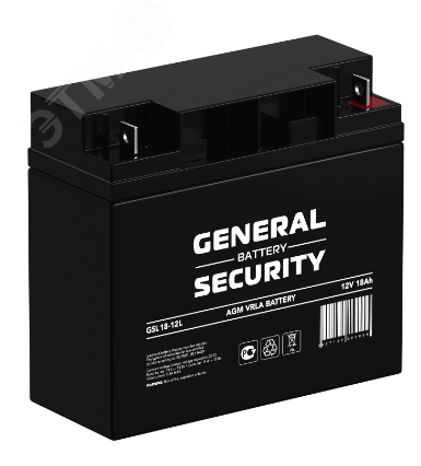 Изображение товара Аккумулятор General Security GSL18-12L 12В 18Ач