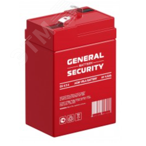 Изображение товара Аккумулятор GS 6В 4,5Ач (шт)