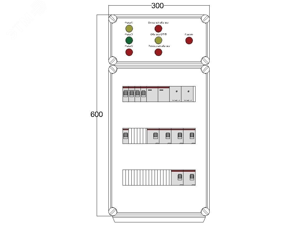 Щит управления электрообогревом DEVIBOX FHR 3x1700 D330 (в комплекте с терморегулятором и датчиком температуры) DBFR03 DEVIbox