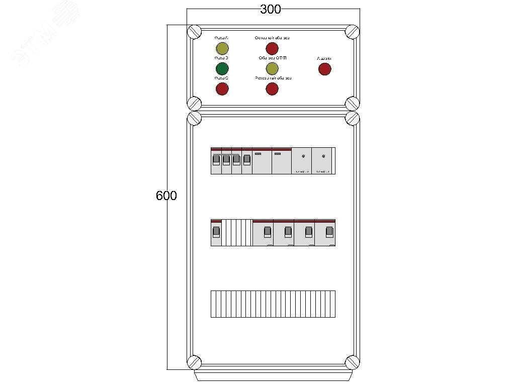 Щит управления электрообогревом DEVIBOX FHR 2x4400 D330 (в комплекте с терморегулятором и датчиком температуры) DBFR16 DEVIbox