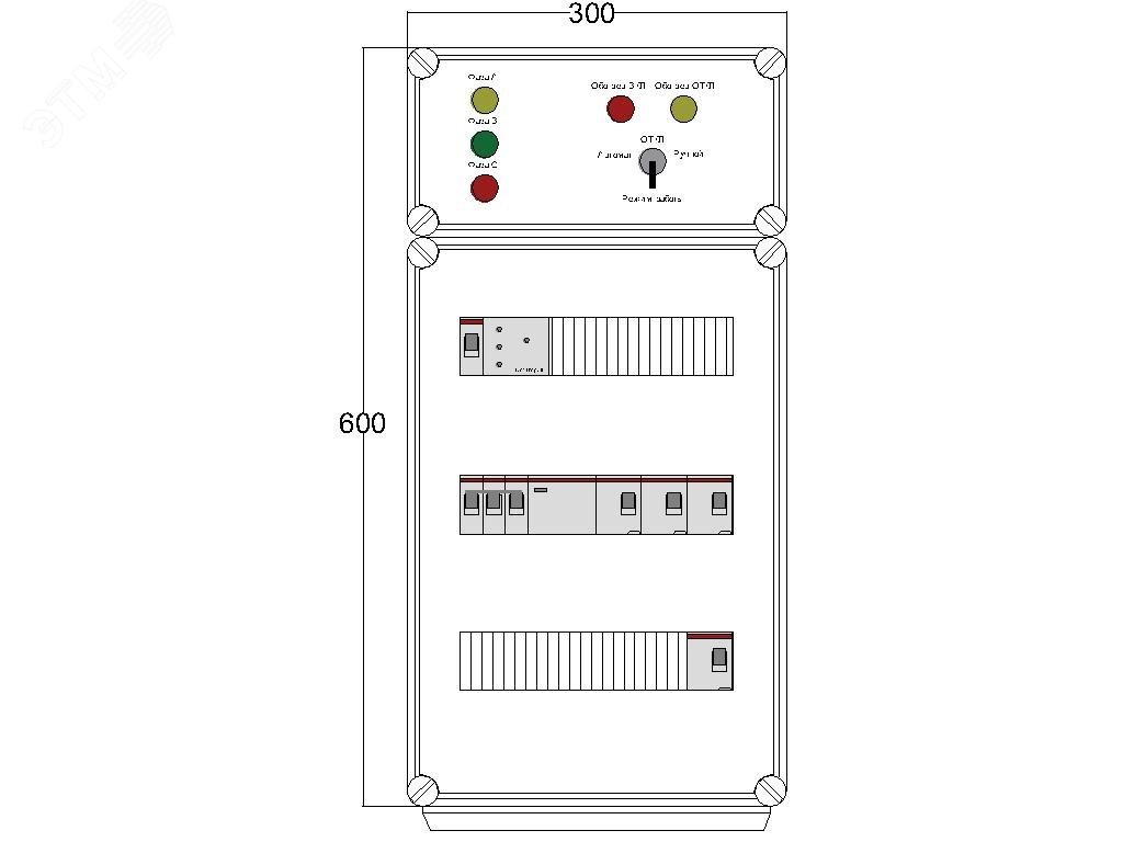Щит управления электрообогревом DEVIBOX HR 4x4400 D316 (в комплекте с терморегулятором и датчиком температуры) DBR100 DEVIbox