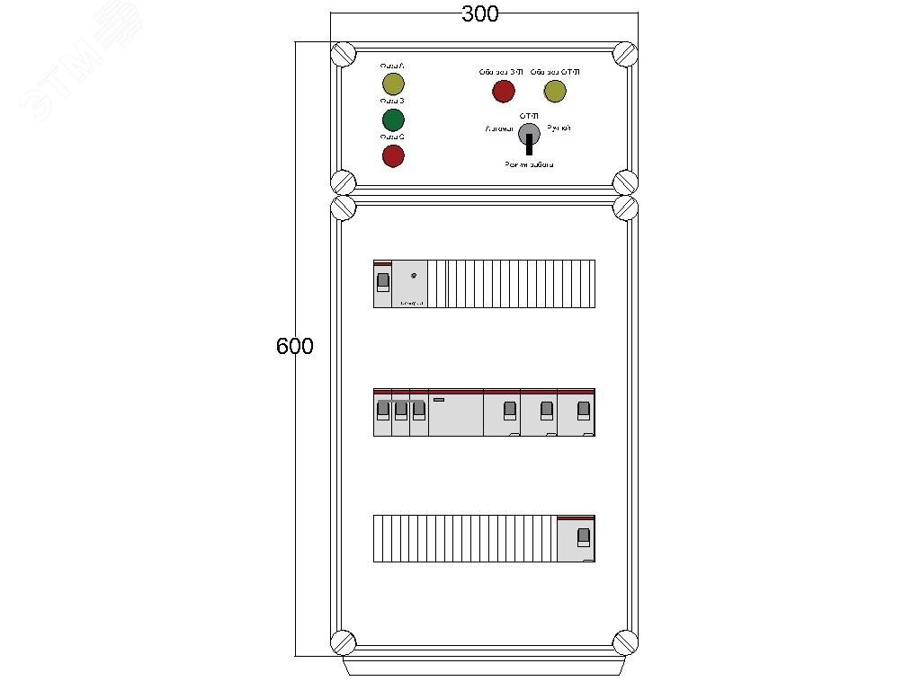 Щит управления электрообогревом DEVIBOX HR 4x4400 D330 (в комплекте с терморегулятором и датчиком температуры) DBR136 DEVIbox