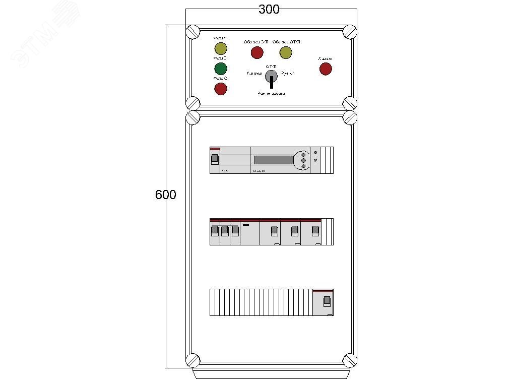 Щит управления электрообогревом HS 4x1700 D850 (в комплекте с терморегулятором) DBS004 DEVIbox