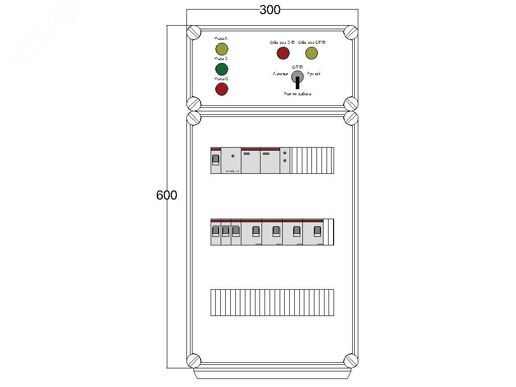 Щит управления электрообогревом HS 4x1700 D330 (в комплекте с терморегулятором и датчиком температуры) DBS112 DEVIbox