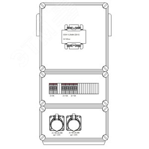 Шкаф трансформаторный распределительный штр25 1