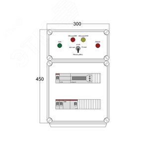 Щит управления электрообогревом DEVIBOX HR 1x1700 D850 (в комплекте с терморегулятором)