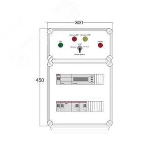 Щит управления электрообогревом DEVIBOX HR 2x1700 D850 (в комплекте с терморегулятором) DBR002 DEVIbox