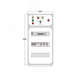 Щит управления электрообогревом DEVIBOX HR 3x1700 D850 (в комплекте с терморегулятором)