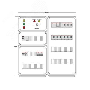 Щит управления электрообогревом DEVIBOX HR 9x1700 D316 (в комплекте с терморегулятором и датчиком температуры)