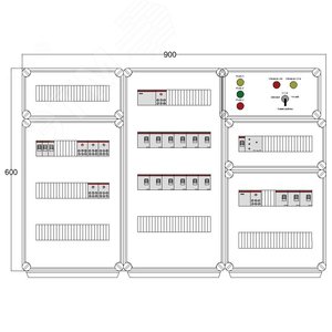 Щит управления электрообогревом DEVIBOX HR 15x1700 D316 (в комплекте с терморегулятором и датчиком температуры)