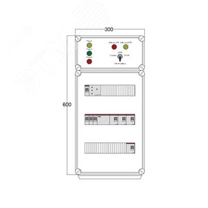 Щит управления электрообогревом DEVIBOX HR 4x2800 D316 (в комплекте с терморегулятором и датчиком температуры) DBR088 DEVIbox