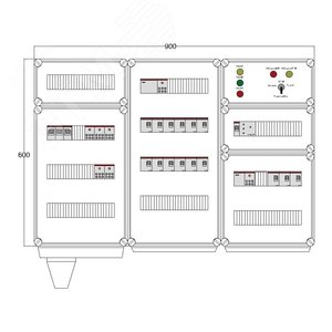 Щит управления электрообогревом DEVIBOX HR 15x2800 D316 (в комплекте с терморегулятором и датчиком температуры)