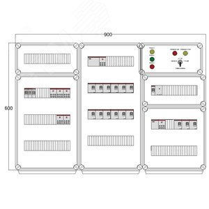 Щит управления электрообогревом DEVIBOX HR 15x1700 D330 (в комплекте с терморегулятором и датчиком температуры)